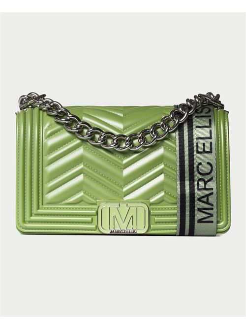 Marc Ellis Quilted Leather Bag MARC ELLIS | FLAT WAVE SGREEN TEA/SILVER